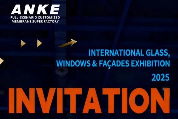Carta de invitación para la Exposición Internacional de vidrio, ventanas y fachadas de Estambul
